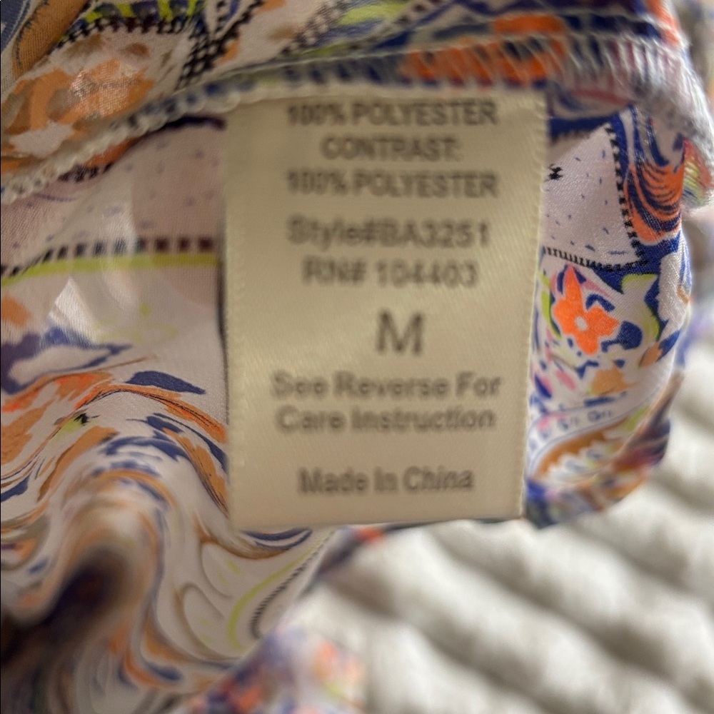 Blu Pepper Vibrant Paisley Print Top - Picture 3 of 3